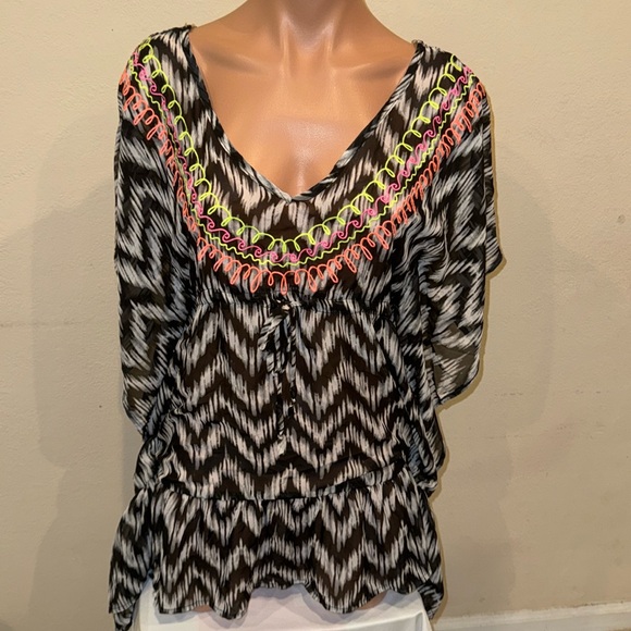 MWT Miken swim bikini swimsuit cover up size Small tunic - Picture 1 of 4